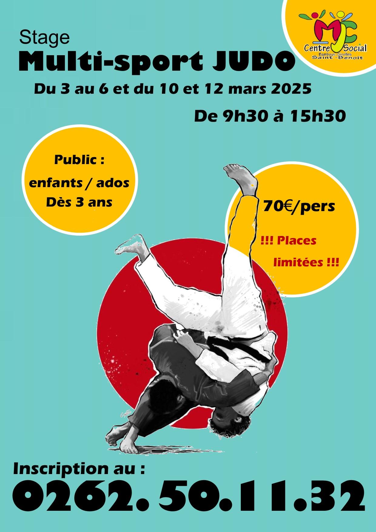 Judo stage mars 2025